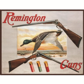 Placa Metálica Decorativa Remington Guns