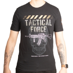 Camiseta Night Wolf Tactical Force - Preta