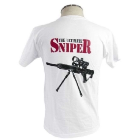 Camiseta Treme Terra Modelo The Ultimate Sniper - Branca