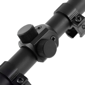 Luneta Riflescope 4x20 com suportes para trilhos de 11mm