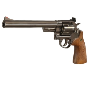 Revolver de Pressão CO2 Smith & Wesson Magnum M29 4,5 Full Metal 8"+ Esfera de Aço+ 5 Cilindro de CO2+ Óculos