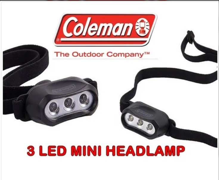 Lanterna de Cabeça - Coleman - HEADLAMP - 8 Lumens - Sem Pilha